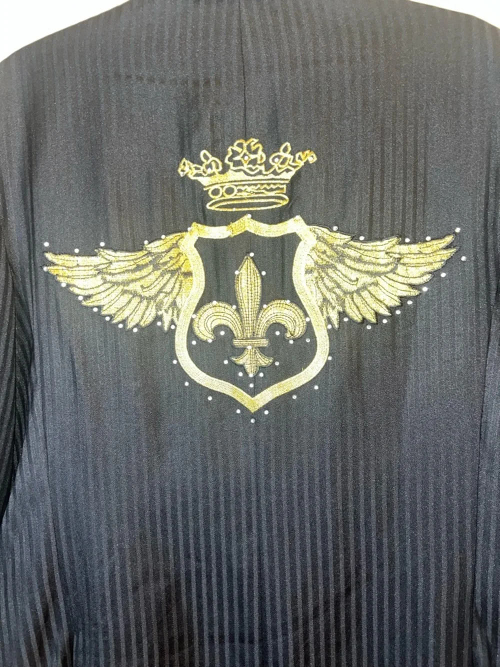 patroncito black pinstripe